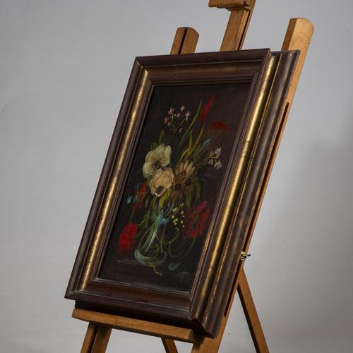 Still Life with Flowers, Oil on Board, Framed For Sale - Image 3 of 5