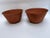 Medium Terra Cotta Style Tole Footed Bowls a Pair For Sale - Image 4 of 7