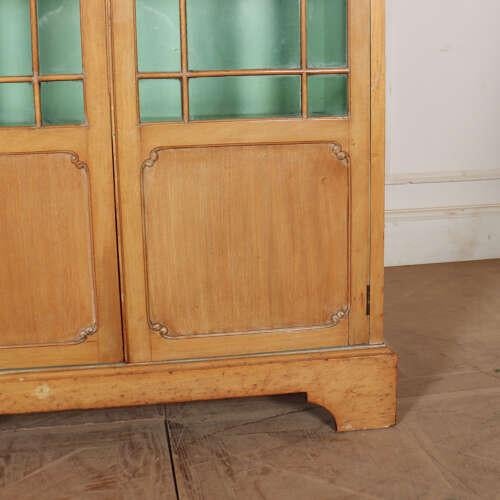 Wood English Bleached Walnut Bookcase For Sale - Image 7 of 9