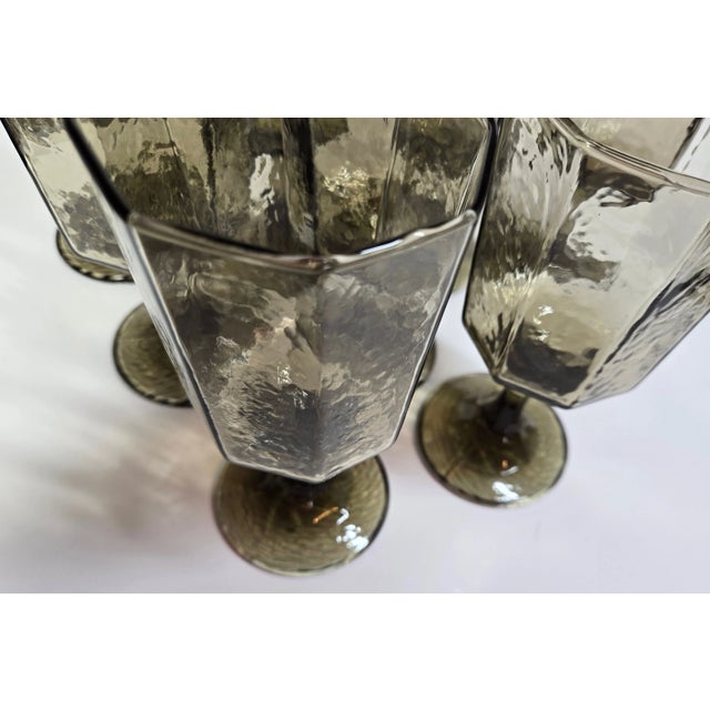 Vintage Tawny Iced Tea Goblets- Set of 8 For Sale - Image 9 of 10