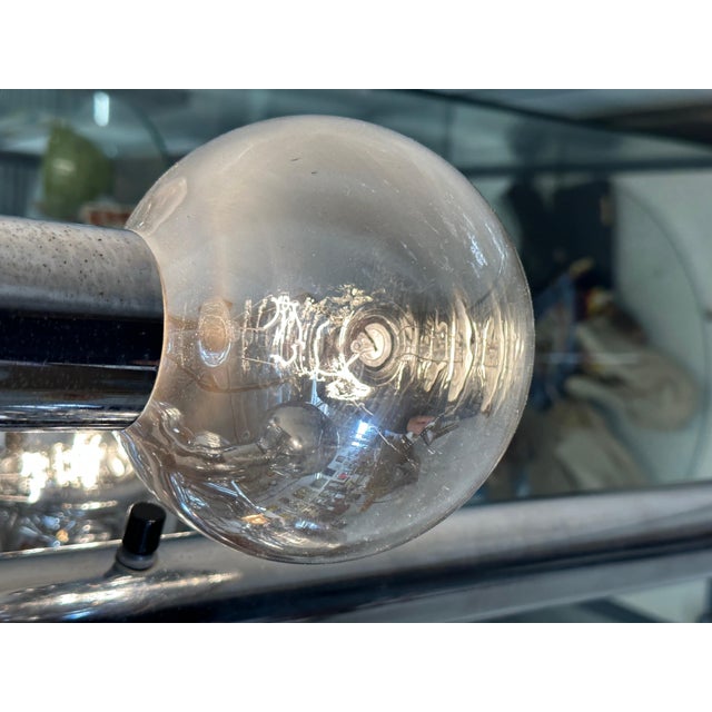 1970s Sonneman Chrome Mirrored Globe Floor Lamp For Sale - Image 12 of 18