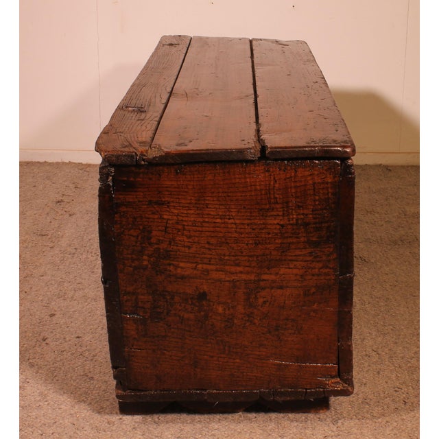 Gothic Oak Chest, Northern France For Sale - Image 9 of 15