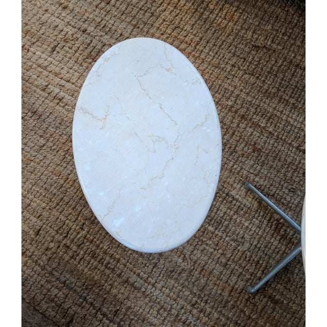 Alexander Girard for Herman Miller Marble Side Tables With La Fonda Bases, Mid-Century For Sale - Image 9 of 10