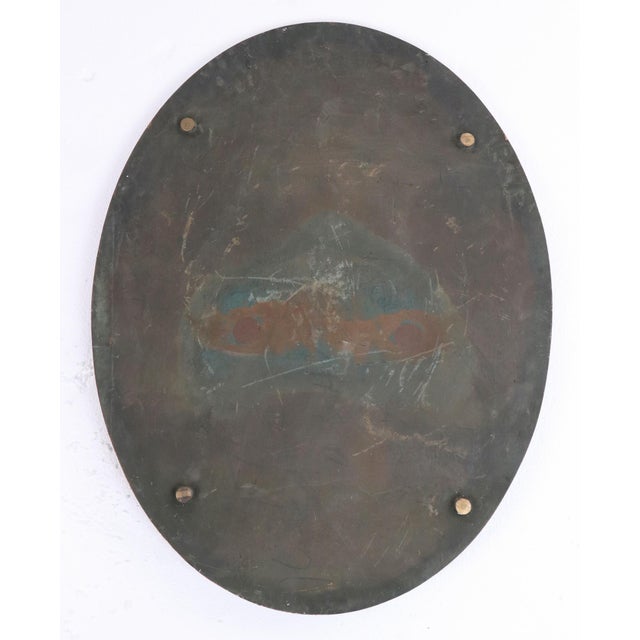 Metal Mid 20th Century Brooks Brothers 5th Avenue Golden Fleece Logo Relief For Sale - Image 7 of 7