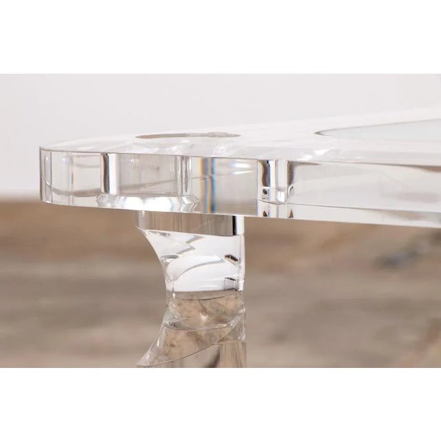 French Coffee Table in Acrylic Glass from Maison Roméo, 1970s For Sale - Image 6 of 12