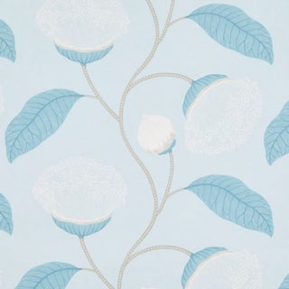 SAMPLE - Schumacher Celinda Wallpaper In Sky For Sale