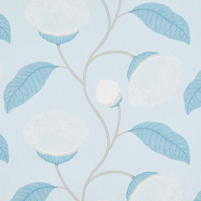 SAMPLE - Schumacher Celinda Wallpaper In Sky For Sale