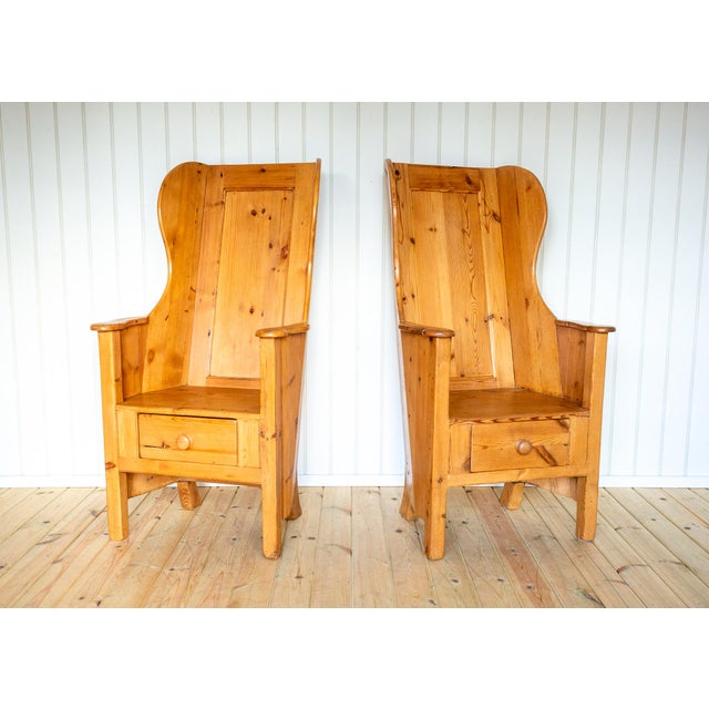 Rustic Rustic Farmhouse Armchairs, 1960s, Set of 2 For Sale - Image 3 of 18