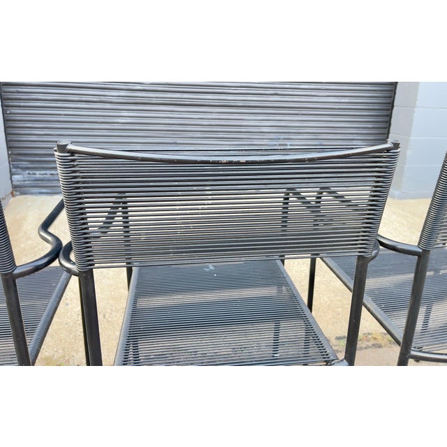 Vintage Italian Spaghetti Strap Armchairs Modèle 131 Attributed to Giandomenico Belotti for Alias, Set of 4 For Sale - Image 14 of 15