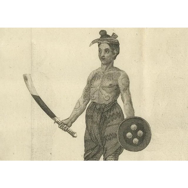 Black Tattooed Burmese Farmer and His Wife, 1800, Paper For Sale - Image 8 of 10