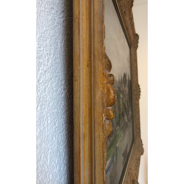 René Guinand, Paysage à la Belotte, Genève, Lac Léman, 1930, Oil on Canvas, Framed For Sale - Image 10 of 15