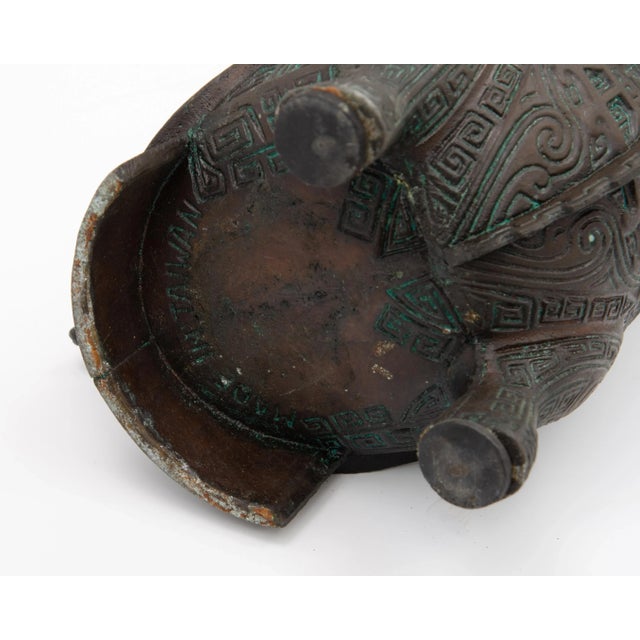 Getz Bros. 1960s Chinese Shang Dynasty Legacy Line Water Pitcher Not James Mont For Sale - Image 11 of 13