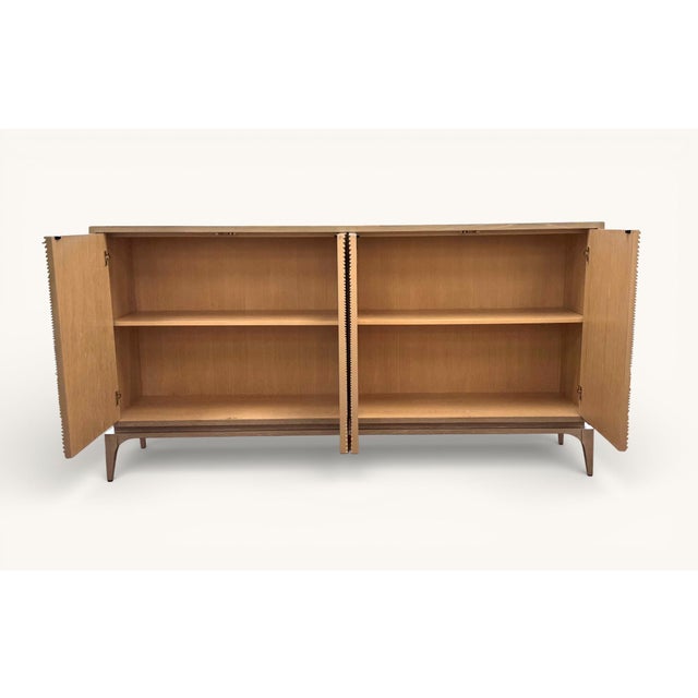 Gray John Richard Organic Modern Cosmos Gray Oak Sideboard Credenza For Sale - Image 8 of 15