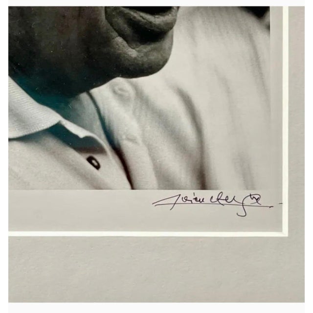 Modern Lucien Clergue, Silver Gelatin Photograph Hand Signed Photo Pablo Picasso Arles Lucien Clergue, 1962 For Sale - Image 3 of 5