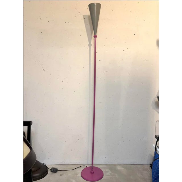 Pink Vintage Cocktail Floor Lamp by Dirck Van Rompuy, 1980 For Sale - Image 8 of 8