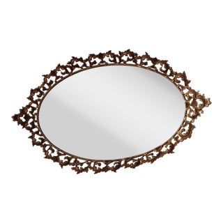 Gold Plated Mirror Tray For Sale