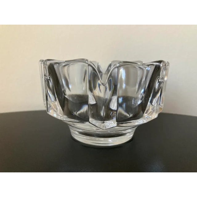 A beautiful paperweight, decorative bowl or votive candle holder in the form of a crown by Orrefors, Sweden. Piece can be...