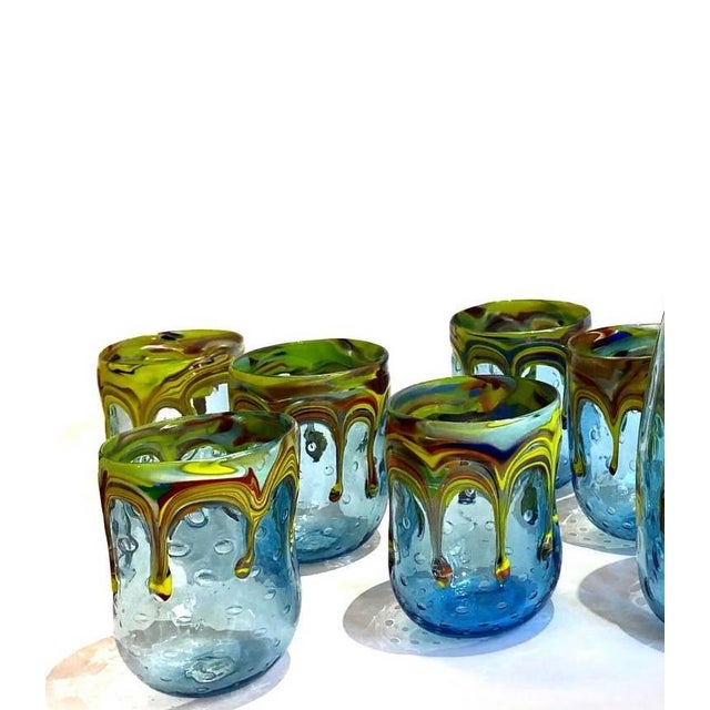 Vintage Italian Murano Glasses by Mariana Iskra for Ribes, 2010s, Set of 6 All your friends will remember how gorgeous...
