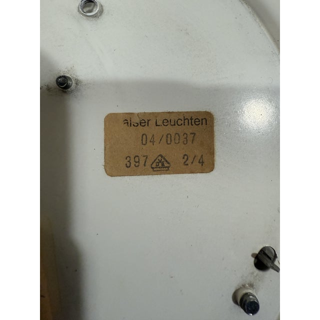 Vintage Ice Glass Wall Lamps from Kaiser Leuchten, 1960s, Set of 2 For Sale - Image 13 of 16