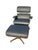 Vintage Mid Century Modern Leather Lounge Chair and Ottoman Attributed to Selig For Sale - Image 16 of 16