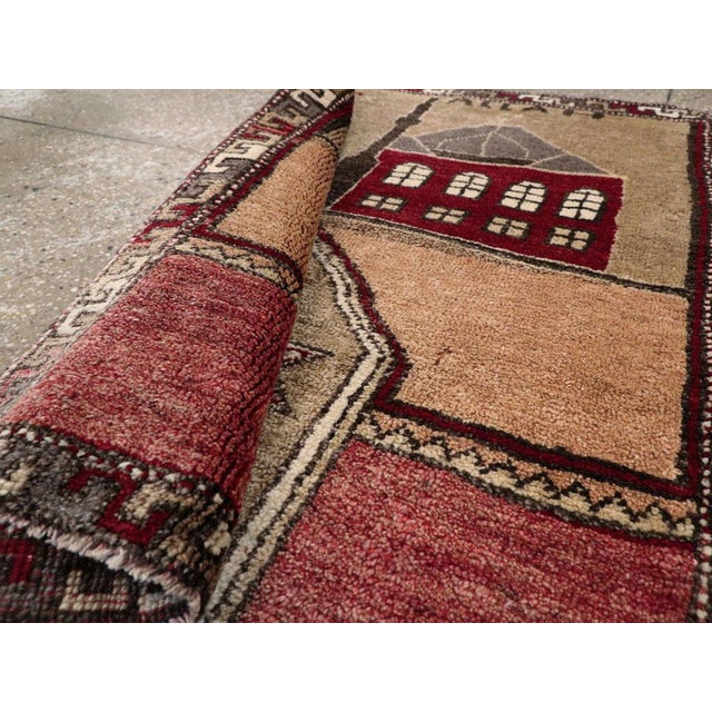 Mid 20th Century Galerie Shabab Collection Mid-20th Century Turkish Anatolian Pictorial Rug For Sale - Image 5 of 5