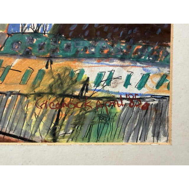 Paper Rosemary Beaton, Landscape, 1985, Mixed Media on Paper For Sale - Image 7 of 10