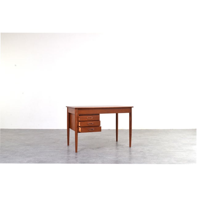 Mid-Century Modern Danish Teak Executive Desk, 1960s For Sale - Image 4 of 17