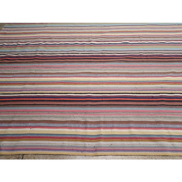 Mid 20th Century Galerie Shabab Collection Mid-20th Century Turkish Flatweave Kilim Carpet For Sale - Image 5 of 8