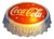 Vintage Wall Lamp in Plastic with Coca-Cola Advertising, 1980s For Sale