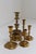 Antique Danish Brass Candlesticks, 1890s, Set of 5 For Sale - Image 6 of 17
