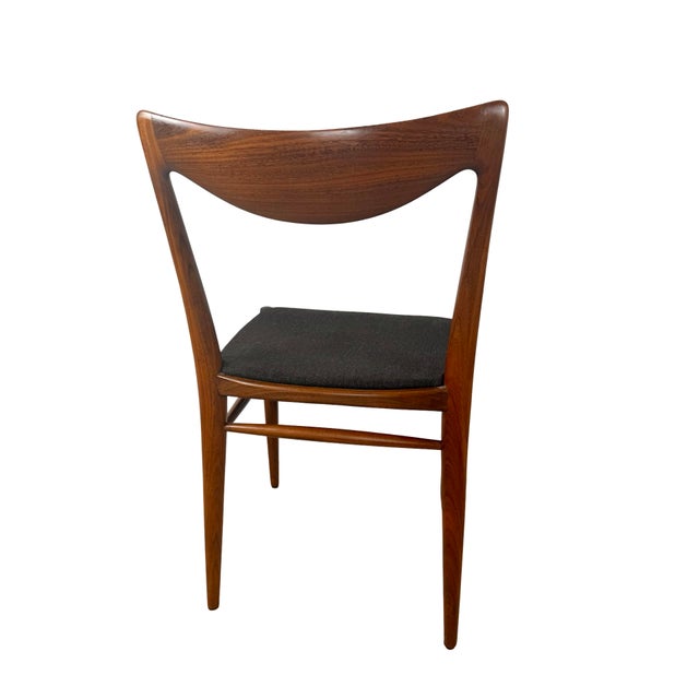 Wood Set of 6 Norwegian Bambi Teak Dining Chairs by Rastad & Relling for Gustav Bahus For Sale - Image 7 of 18