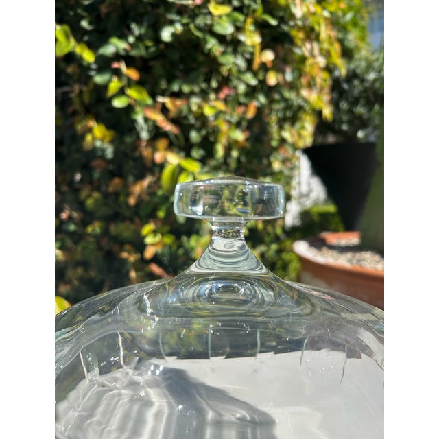 Vintage Cut Glass Lidded Jar With Pedestal Base For Sale - Image 15 of 15