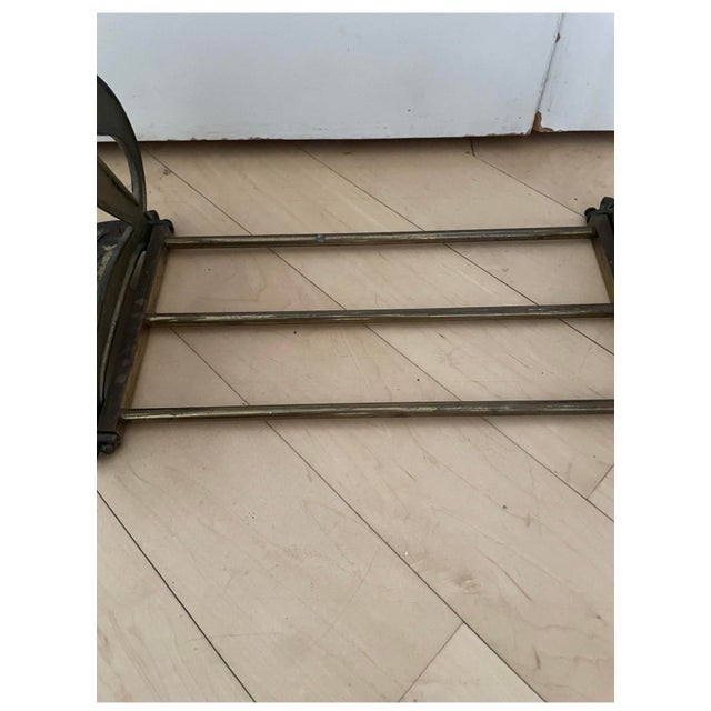 Vintage Art Nouveau Ladies Lady Metal Book Rack Letter Paper Holder Judd Style For Sale In Chicago - Image 6 of 12