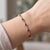 Not Yet Made - Made To Order Purple Amethyst Teardrop Bracelet | Bezel Set Gemstone Chain Link Bracelet | Dainty February Birthstone Bracelet For Sale - Image 5 of 5