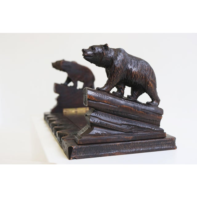 Antique Black Forest Bear Bookcase, 1890 For Sale - Image 11 of 11