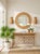Wood Pair of Vintage Palm Beach Style Woven Rattan Pineapple Wall Sconces For Sale - Image 7 of 11
