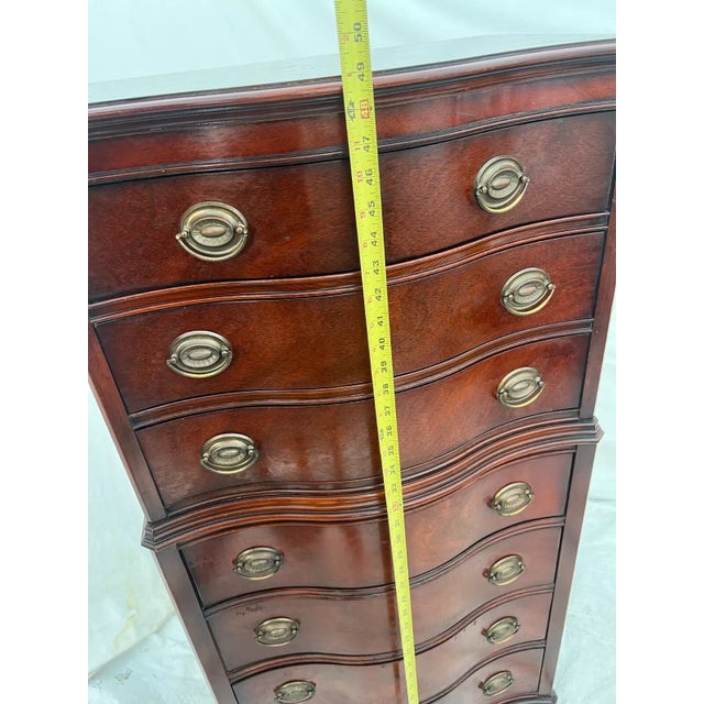 1960s Vintage Drexel Travis Court Lingerie Dresser Chest Seven Drawers Hepplewhite For Sale - Image 10 of 12