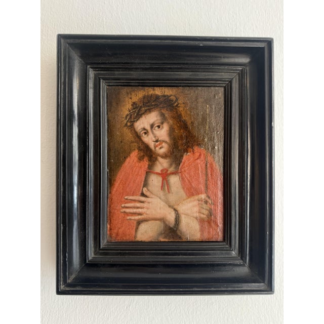 Italian Artist, Ecce Homo, Early 18th Century, Oil on Panel, Framed For Sale - Image 12 of 14