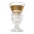 Vintage Moser Glassworks 24k Gold Incrusted Cut Crystal Vase For Sale