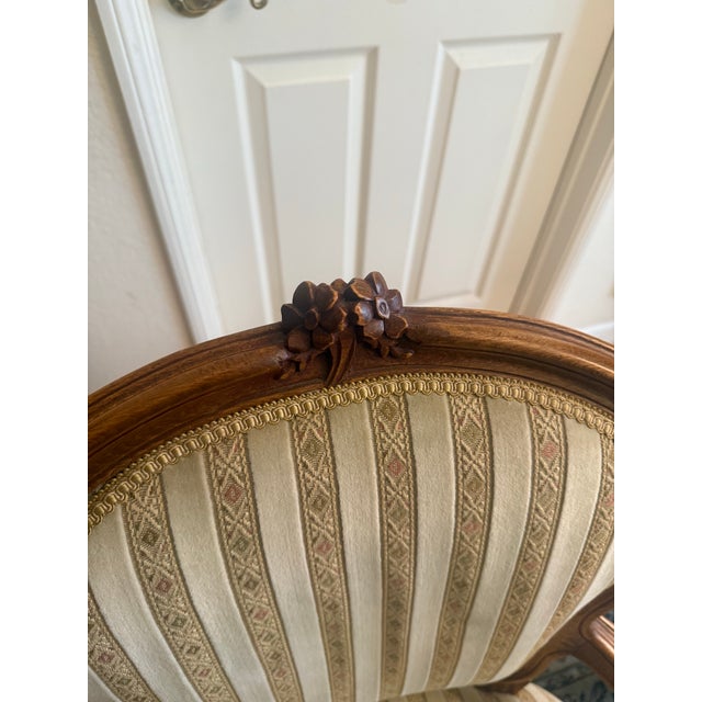 Late 20th Century French Louis XV Style Carved Armchair For Sale - Image 9 of 9