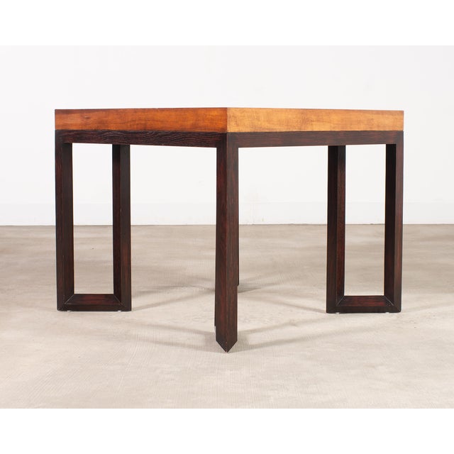 Therien Studio Workshops Normandie Oak Games or Center Table For Sale - Image 14 of 18