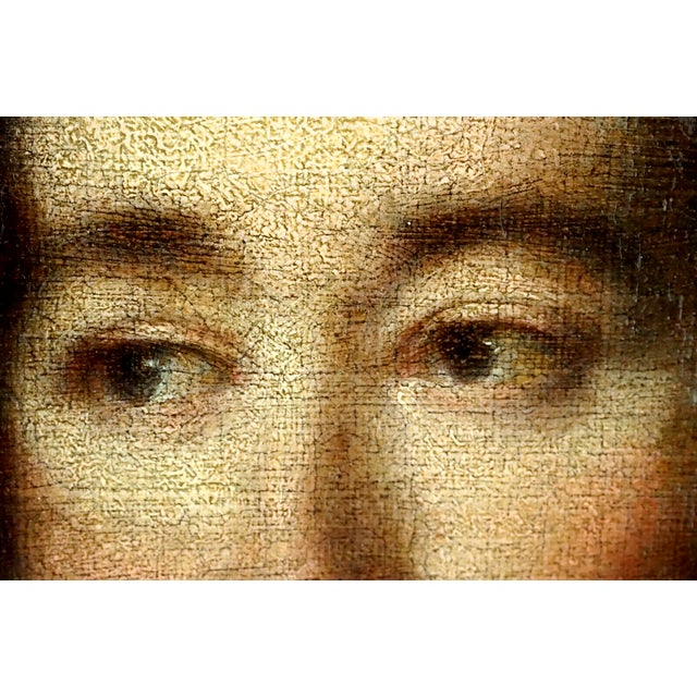 Jean-Baptiste Perronneau, Portrait of a Lady, France, 1800s, Oil on Canvas For Sale - Image 7 of 18