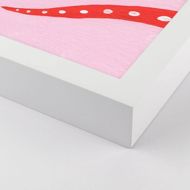 Contemporary Cherry Pop Diptych by Willa Heart in White Frame, XS Art Print For Sale - Image 3 of 5