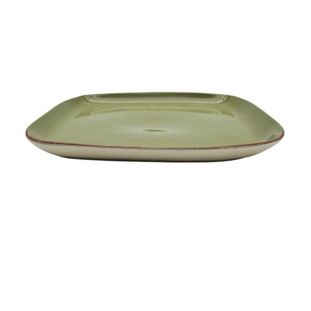 Contemporary Vietri Cucina Fresca Lime Verde 12.75" Square Platter, Handcrafted in Italy For Sale - Image 3 of 11