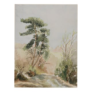 Jacques Noury, On the Way, Watercolor For Sale
