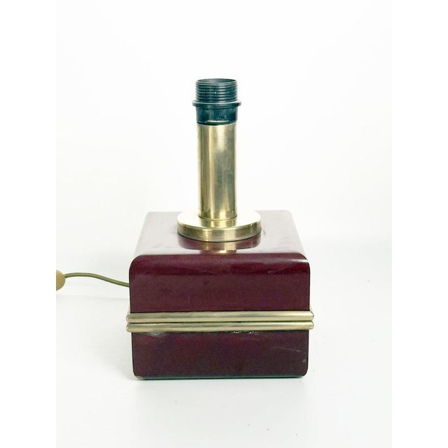 Bakelite and Brass Table Lamp, France, 1970s For Sale - Image 4 of 11