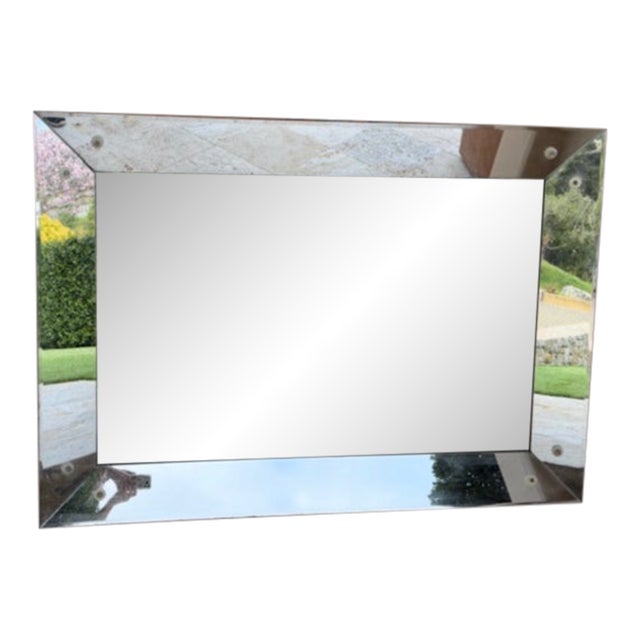In the Style of Donghia Vintage Wall Mirror For Sale