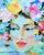 Dreamy Floral Lady Portrait Oil Painting Including the Antiqued Gold Wood Frame For Sale - Image 4 of 9