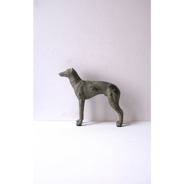 Late 20th Century Dog Sculpture Decorative Object in Art Deco Style For Sale - Image 5 of 9