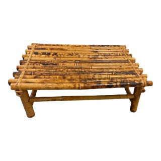 Tortoise Rattan Bamboo Plant Stand/Table Riser For Sale